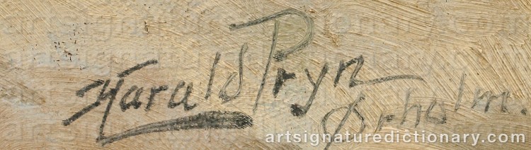 Signature by Harald PRYN