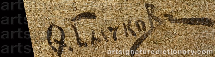Signature by Fedot Vasilievich SYCHKOV