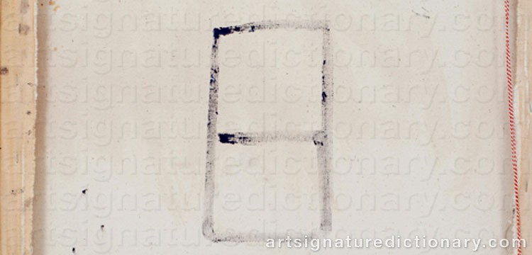 Authentic signature by Eskil HANSSON on  artwork