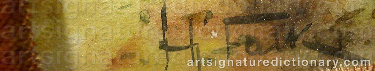 Signature by Hjalmar FALK
