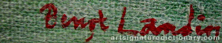 Signature by Bengt LANDIN