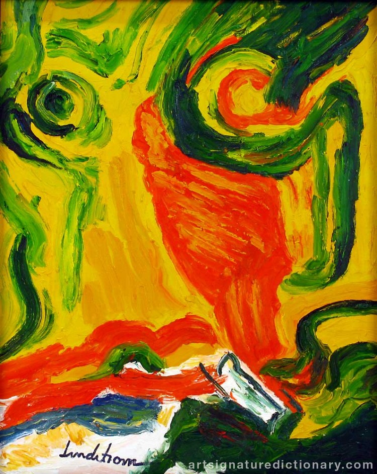 Close-up details showing Bengt LINDSTRÖM signature forgery characteristics