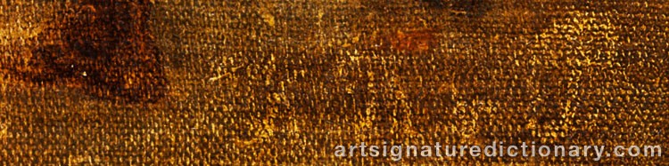 Authentic signature by Ferdinand The Younger PILOTY on  artwork