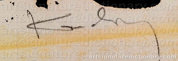 Signature by Wassily KANDINSKY