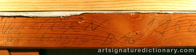 Close-up details showing Hugo ZUHR signature forgery characteristics