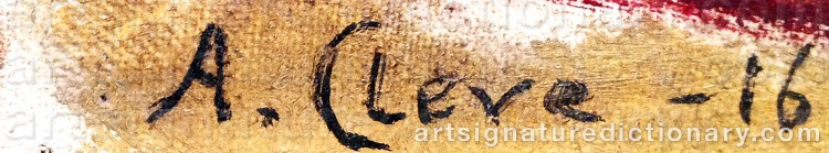 Signature by Agnes CLEVE