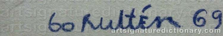 Signature by Bo HULTÉN