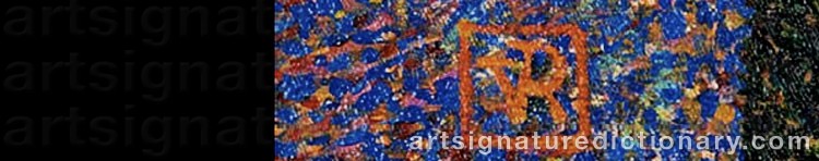 Authentic signature by Théo Van RYSSELBERGHE on Painting/Watercolour artwork