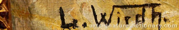 Signature by Leonard WIEDH