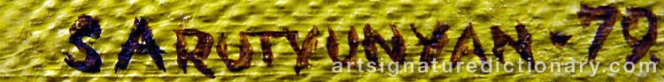 Signature by Soren ARUTYUNYAN