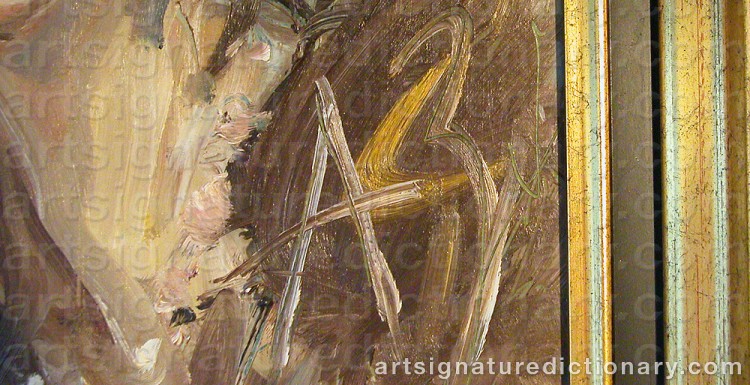 Signature by Anatolii Timofeevich ‘Az’ ZVEREV