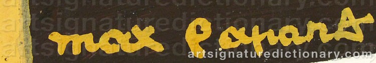 Signature by Max PAPART