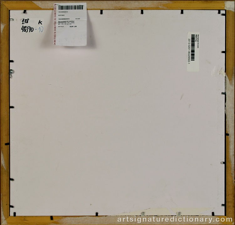 Close-up details showing Oskar LASKE signature forgery characteristics