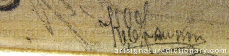 Signature by Karl Emanuel JANSSON