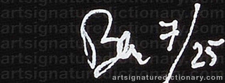 Signature by Benajmin ‘Ben’ VAUTIER