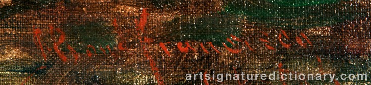 Authentic signature by John Bond FRANCISCO on Painting/Watercolour artwork