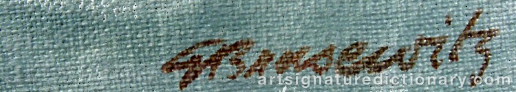 Signature by Gunnar BRUSEWITZ