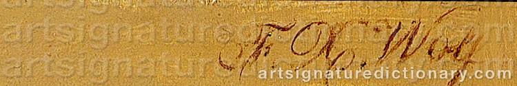 Signature by Franz Xaver WOLF