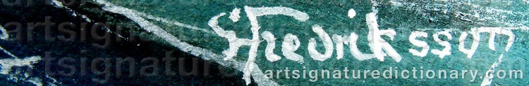 Signature by Gustav FREDRIKSSON