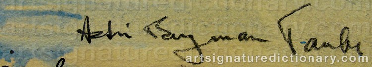 Signature by Astri BERGMAN-TAUBE