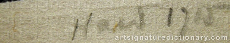 Signature by Edward HALD