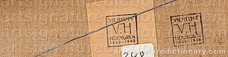 Signature by Vilhelm HOLMGREN