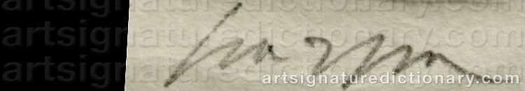 Authentic signature by Gino SCARPA on artwork