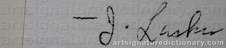 Signature by Jonathan LASKER