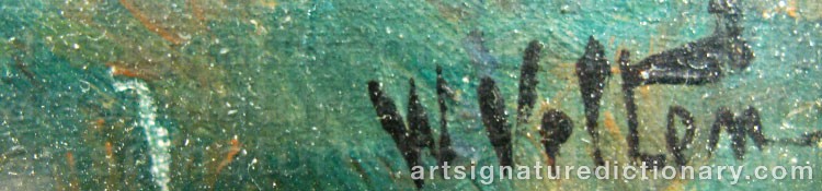 Signature by Wilhelm VELTEN