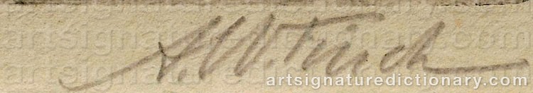 Signature by Alfred William FINCH