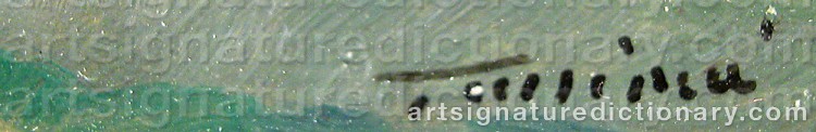 Authentic signature by TASSINARI on artwork
