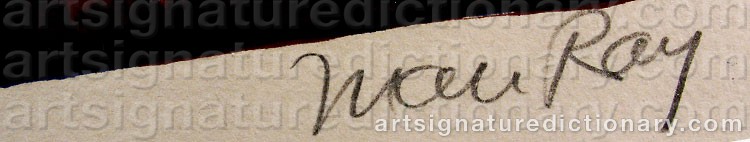 Signature by Man RAY