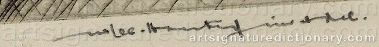 Signature by William Lee HANKEY