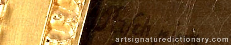 Authentic signature by Lorentz (The Younger) PASCH on  artwork
