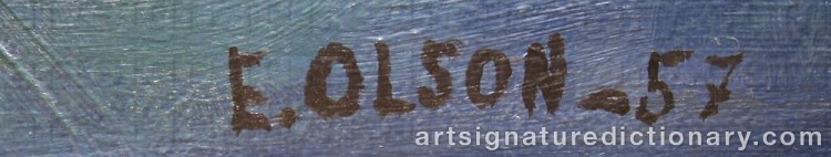 Forged signature of Erik OLSON