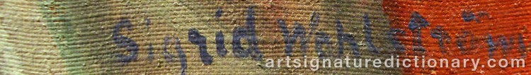 Signature by Sigrid WAHLSTRÖM DE ROUGEMONT