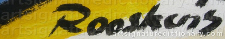 Signature by Anton ROOSKENS