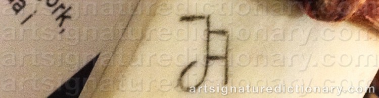 Authentic signature by Johan (Sami Artist) ANDERSÉN on Other artwork
