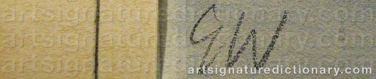Signature by Gösta WERNER