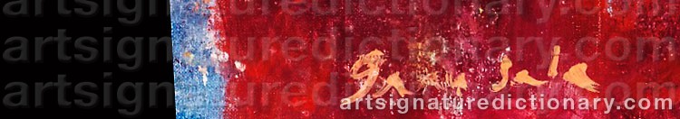 Authentic signature by Emilio GRAU-SALA on artwork