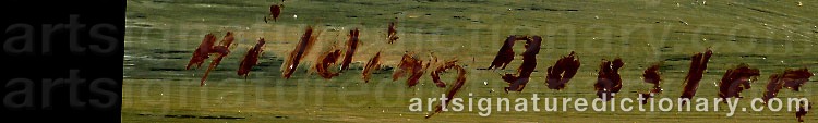 Signature by Hilding BOSSLER