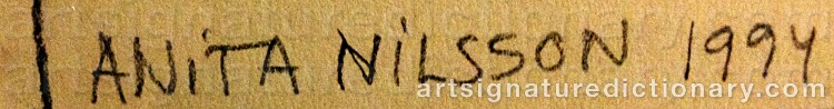 Signature by Anita NILSSON