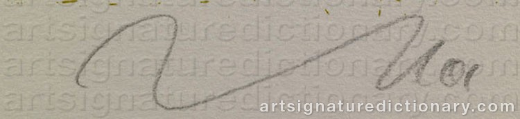 Signature by Jörg IMMENDORFF
