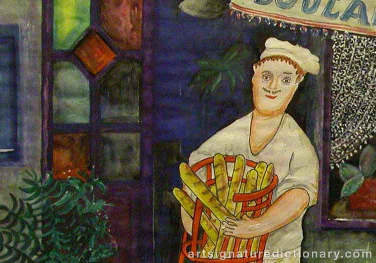 Close-up details showing Lennart JIRLOW signature forgery characteristics