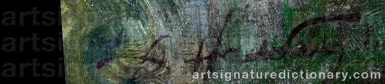 Authentic signature by Dimitri Arkadievich NALBANDIAN on  artwork