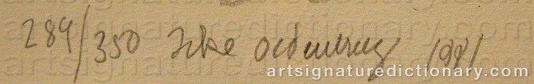 Signature by Acke OLDENBURG