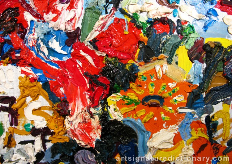 Close-up details showing Albin AMELIN signature forgery characteristics