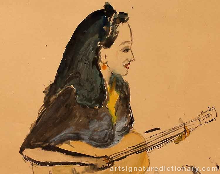 Close-up details showing Ragnar SANDBERG signature forgery characteristics