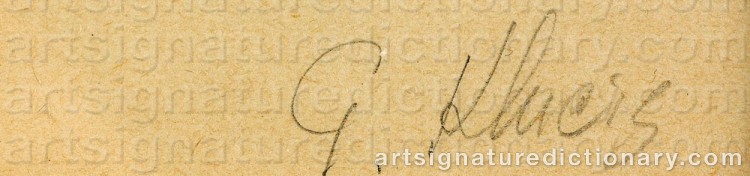 Signature by Gustav Gustavovich KLUTSIS