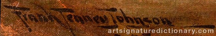 Authentic signature by Frank Tenney JOHNSON on Painting/Watercolour artwork